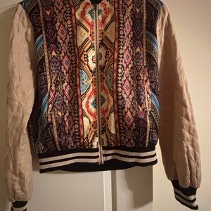 Colorful Geometric Women's Bomber Jacket
